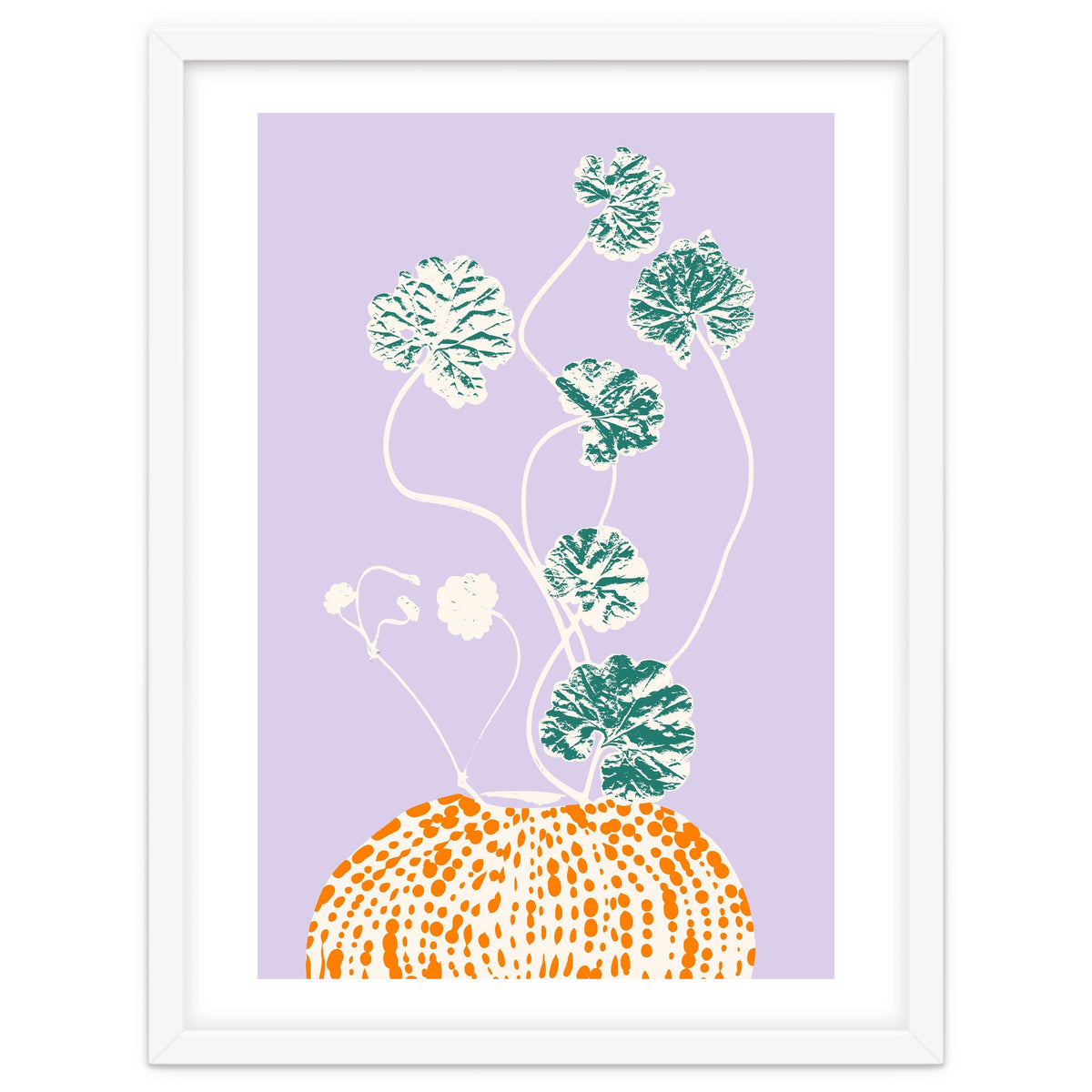 Plant based happyness Ajuga still life