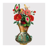 flower vase collage art (Print Only)