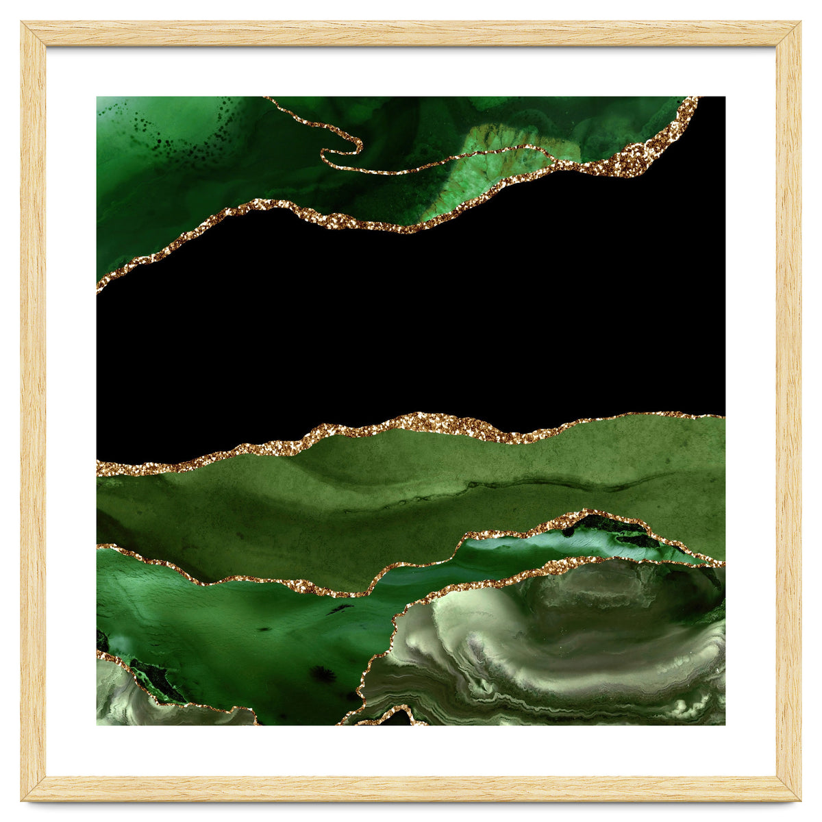 Green & Gold Agate Texture 16