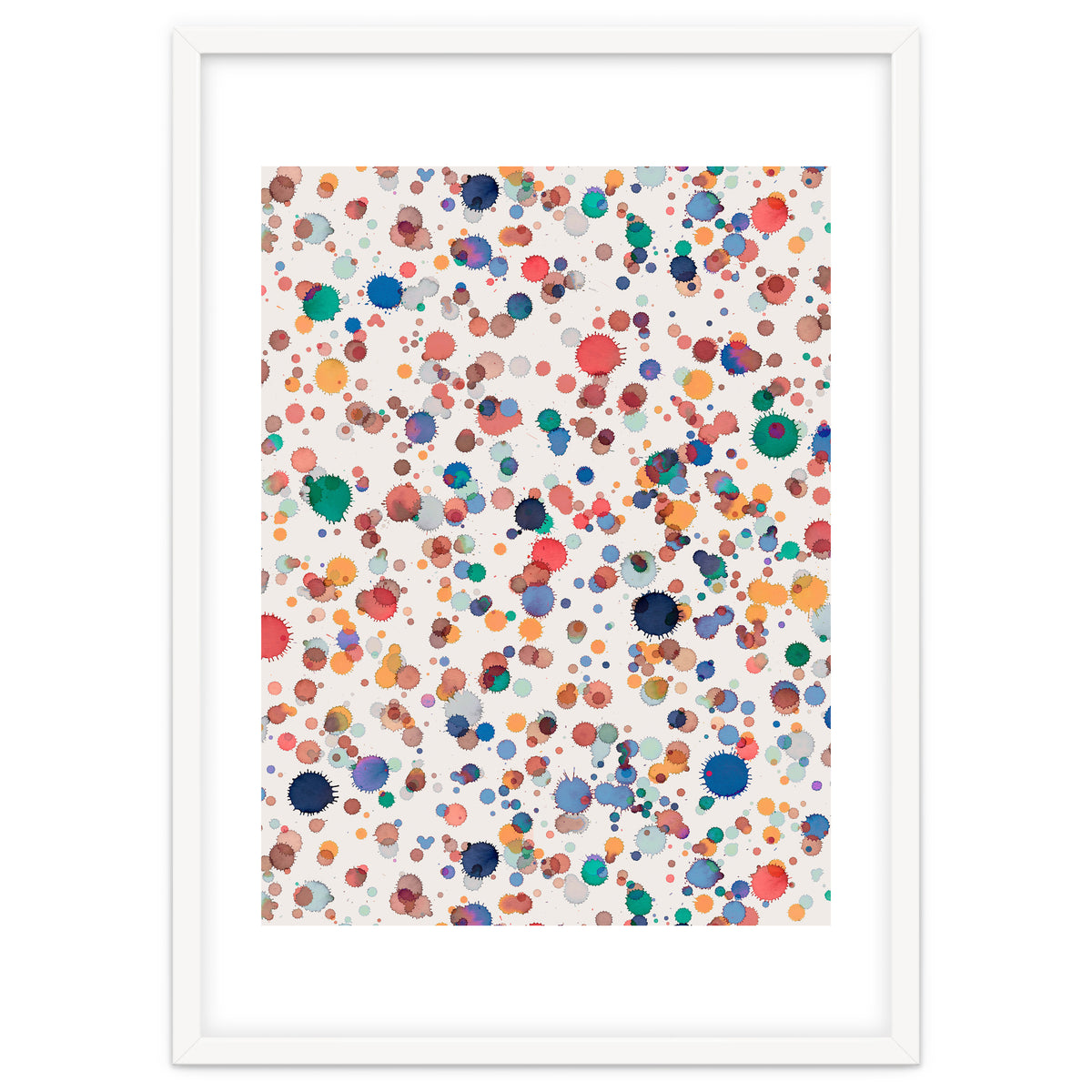 Drops Watercolor Texture Blue