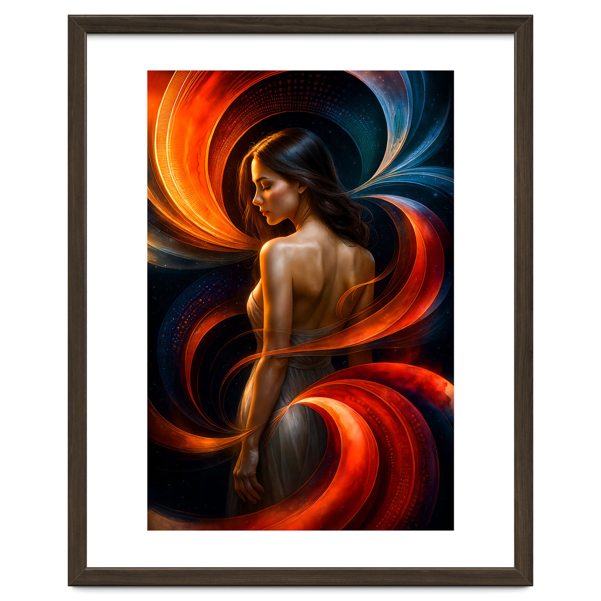 The Beauty of a Woman in an Exotic Pose