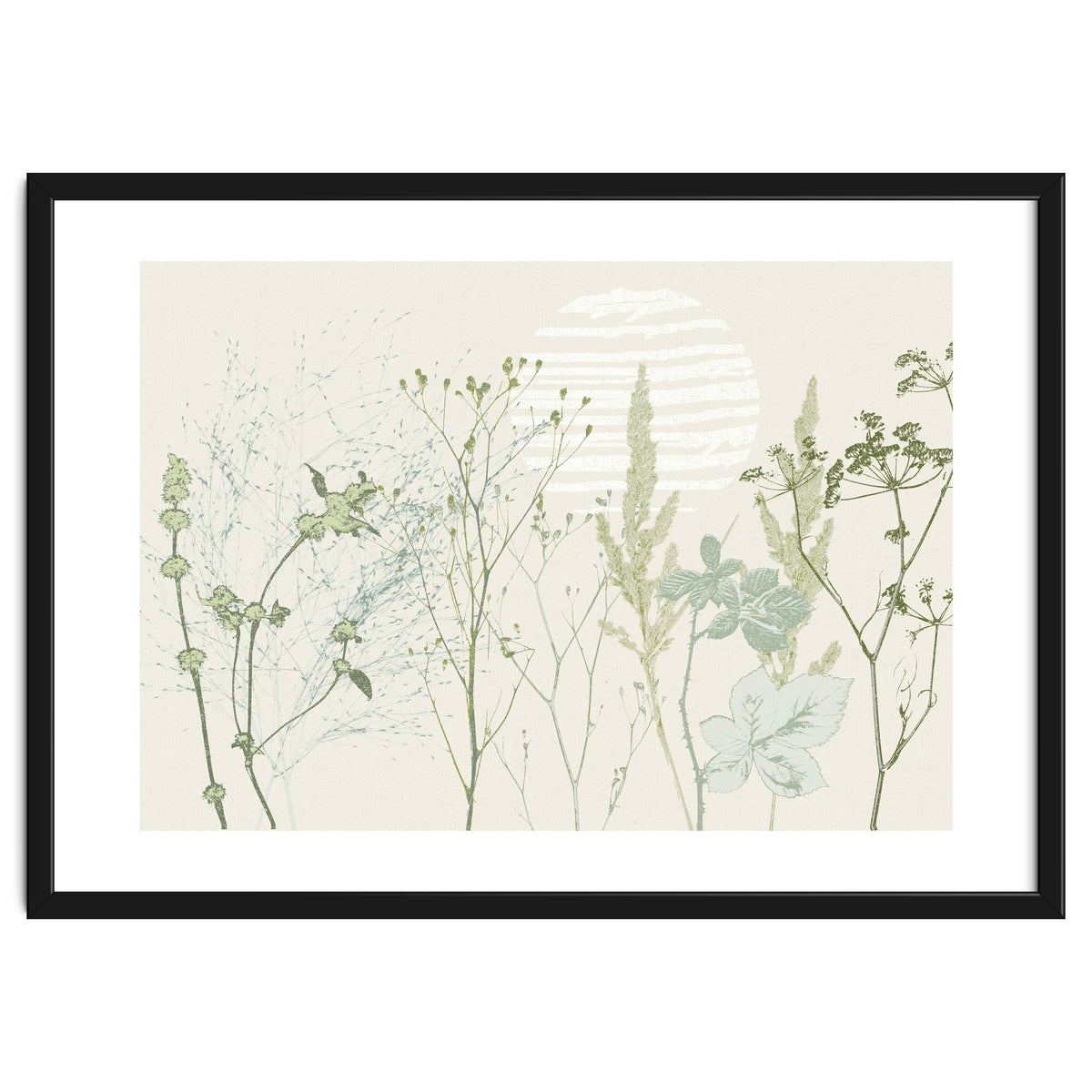 Plant based calming atmosphere natural green