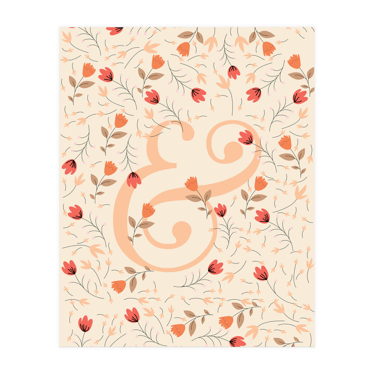 Floral Ampersand (Print Only)