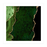 Green & Gold Agate Texture 15  (Print Only) thumbnail
