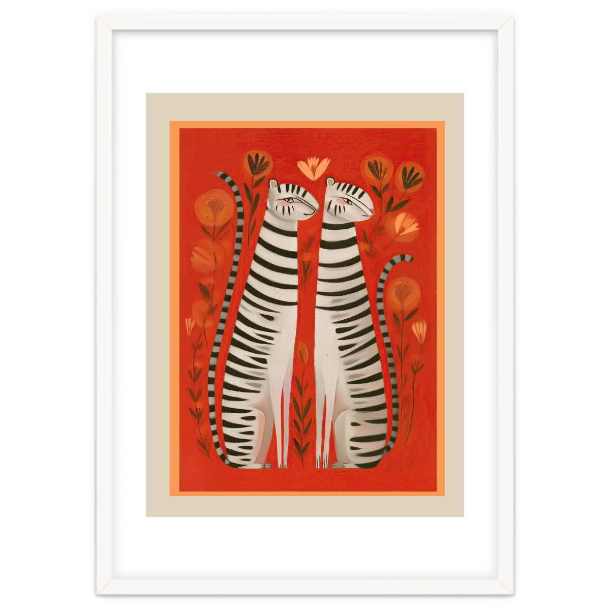 Striped Cat Pair
