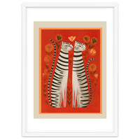 Striped Cat Pair