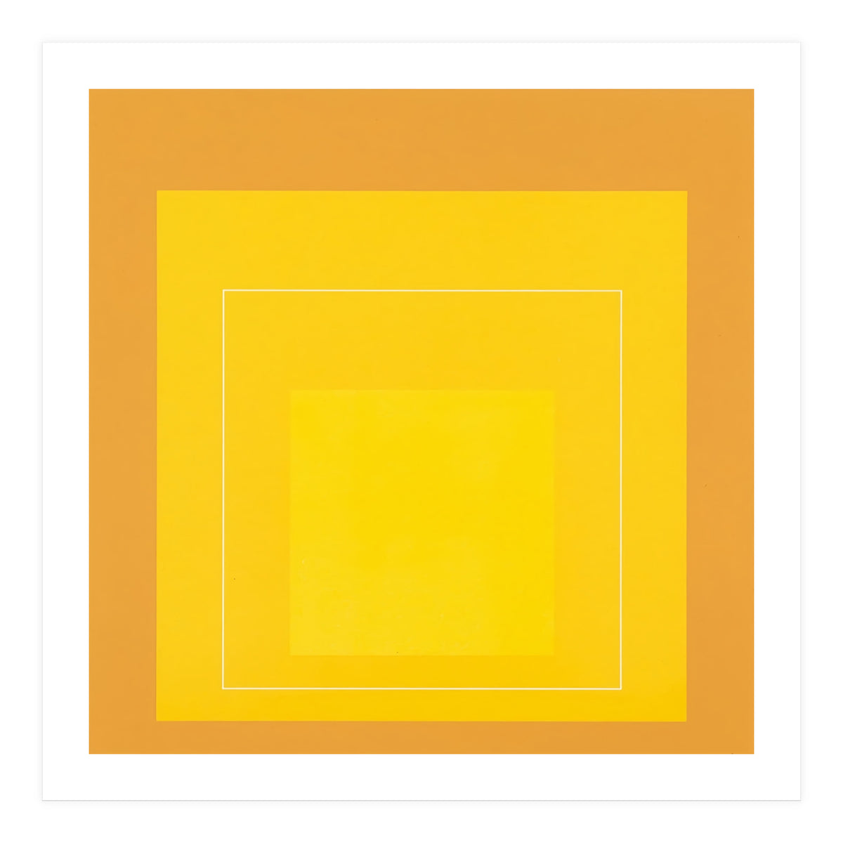 JOSEF ALBERS - HOMAGE TO THE SQUARE ORANGE YELLOW  (Print Only)