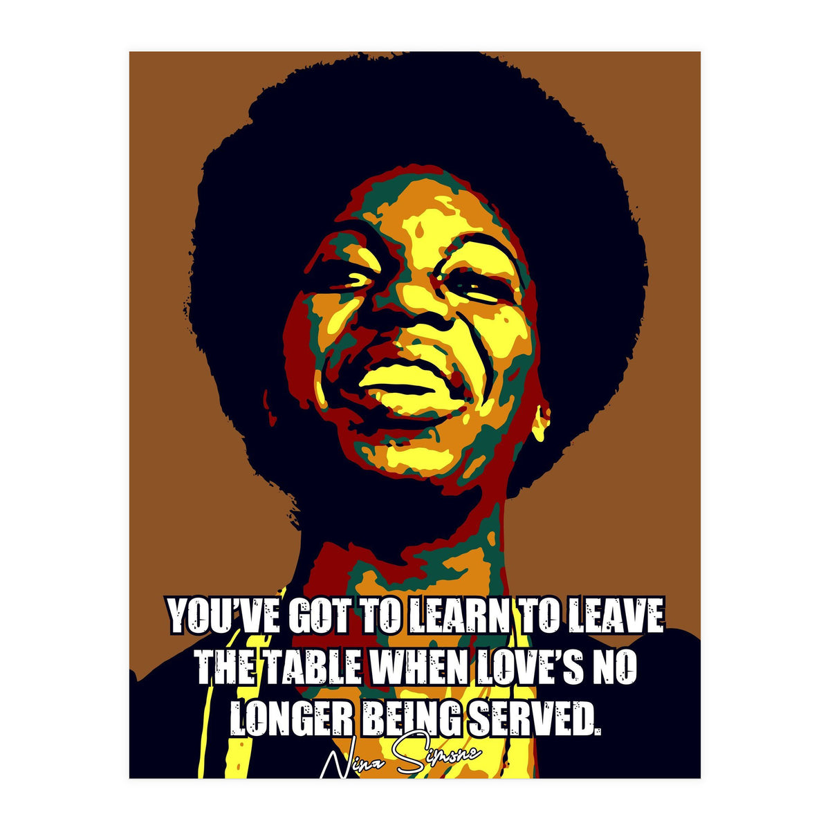 Nina Simone Music Legend (Print Only)