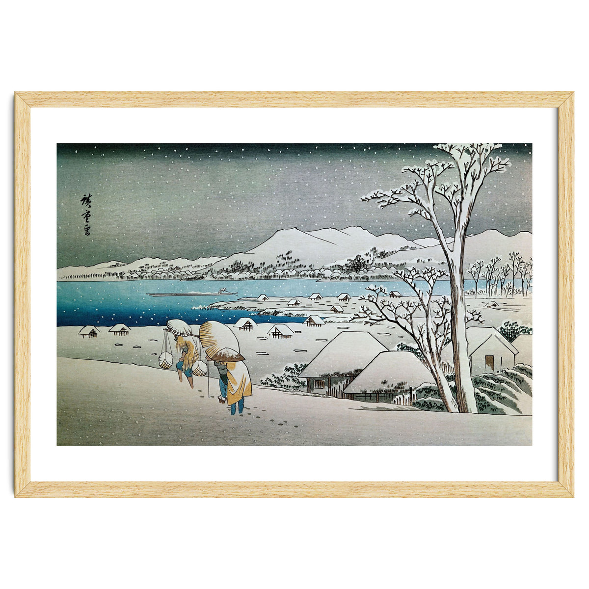 SNOW LANDSCAPE - JAPANESE ENGRAVING - 19TH CENTURY.