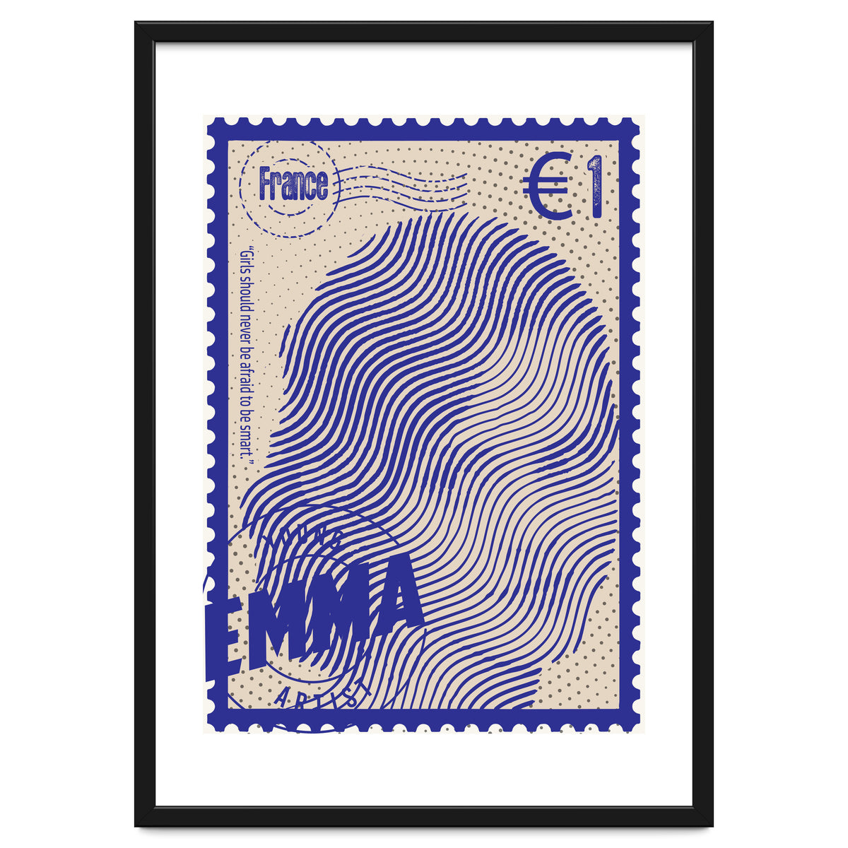 Emma Watson Stamps Art