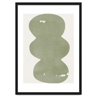 GREEN WATERCOLOR SHAPES NO.2