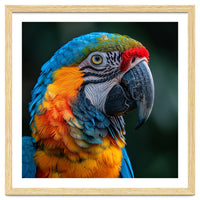 Close Up Of A Colorful Macaw Parrot