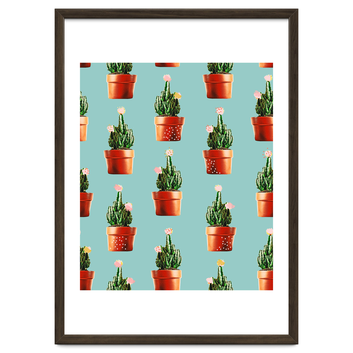 Cactus in Copper Pots #society6 #decor #buyart