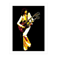 Jimmy Page American Rock Music Legend (Print Only)