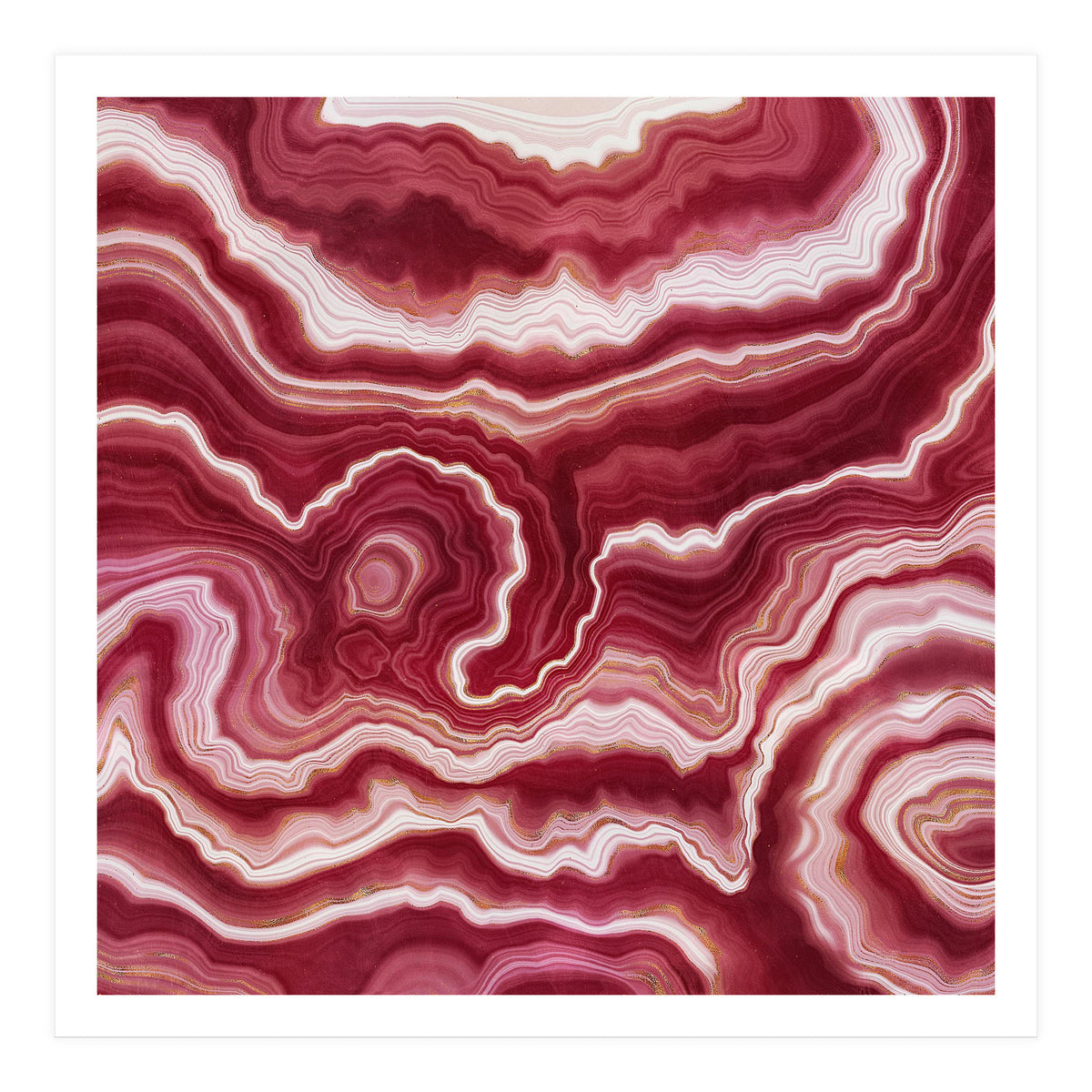 Red Agate Texture 10 (Print Only)