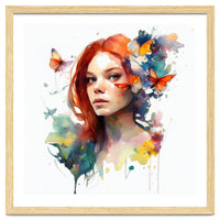 Red Hair Butterfly Reverie
