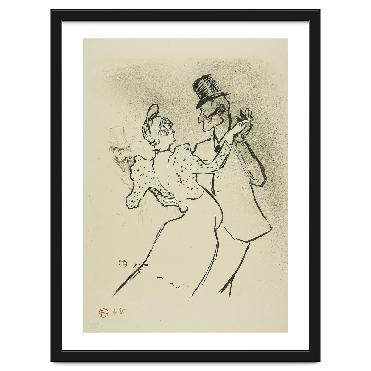 La Goulue. Henri de Toulouse-Lautrec; French, 1864-1901. Date: 1894. Dimensions: 308 × 254 mm (im...