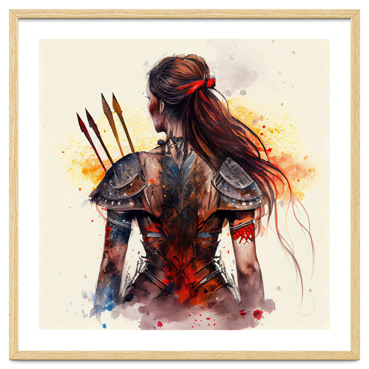 Powerful Warrior Back Woman #3