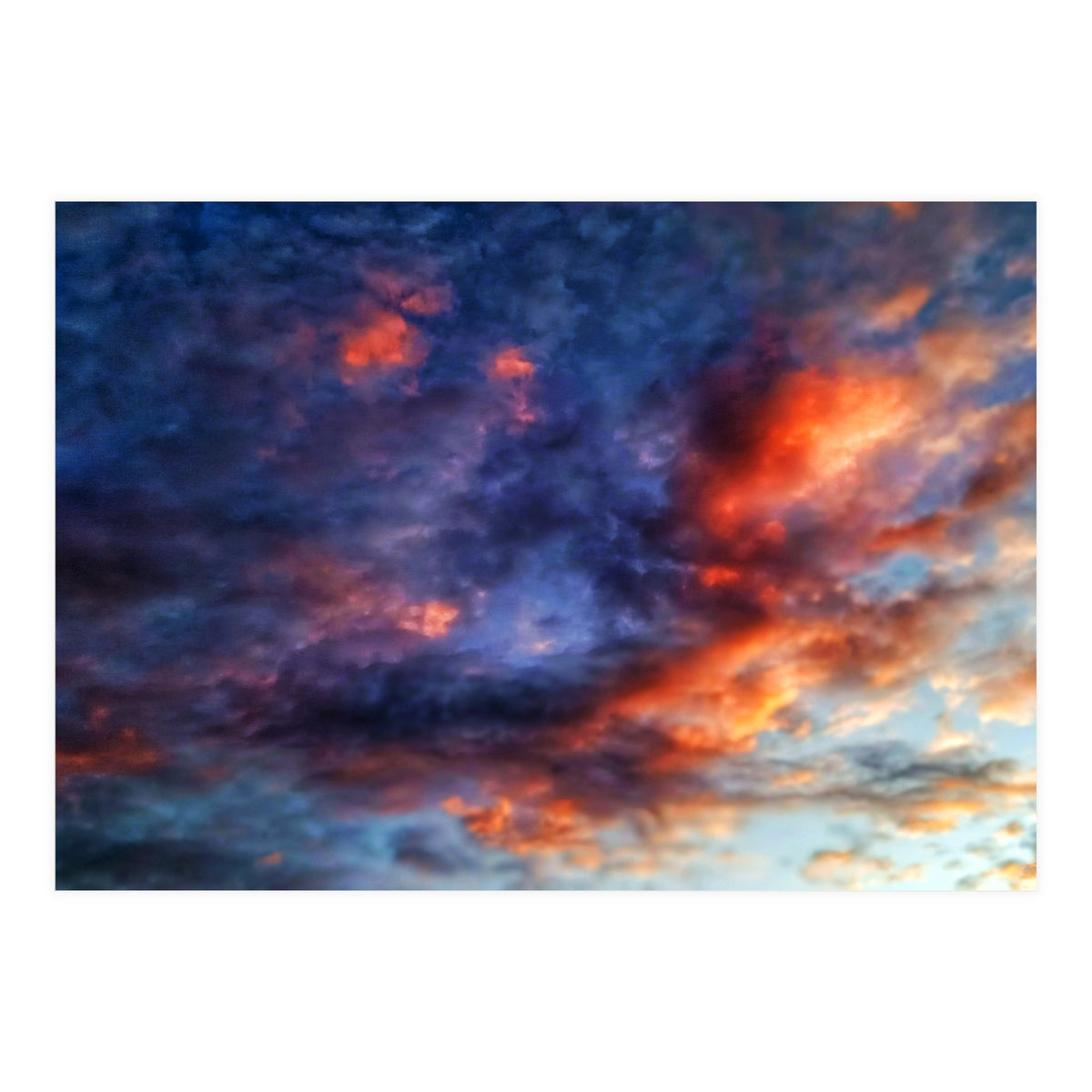 Cloudy sky at sunset  (Print Only)
