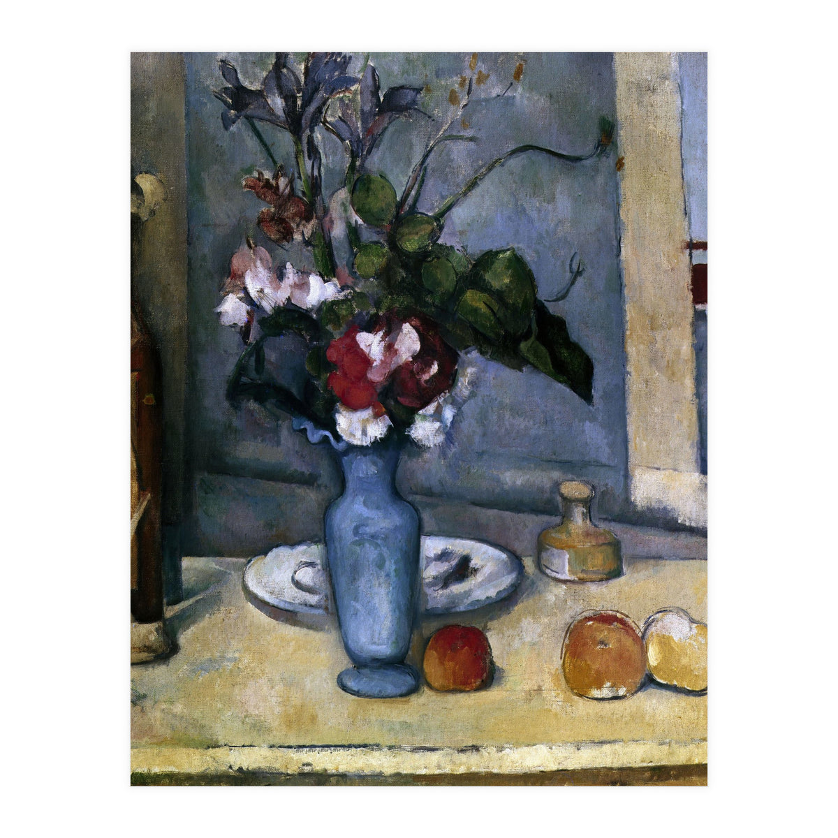 The Blue Vase - 1885/87 - 62x51 cm - oil on canvas - French Post-Impressionism. (Print Only)