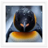 Close Up King Penguin In The Snow thumbnail