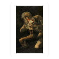Francisco de Goya y Lucientes / 'Saturn devouring one of his sons', 1820-1823, Spanish School. (Print Only)