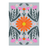 Orange Flower with pink buds (Print Only) thumbnail