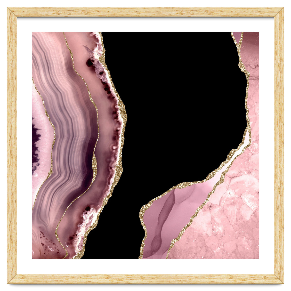Blush & Gold Agate Texture 01