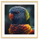 Rainbow Lorikeet Parrot Close Up Portrait thumbnail