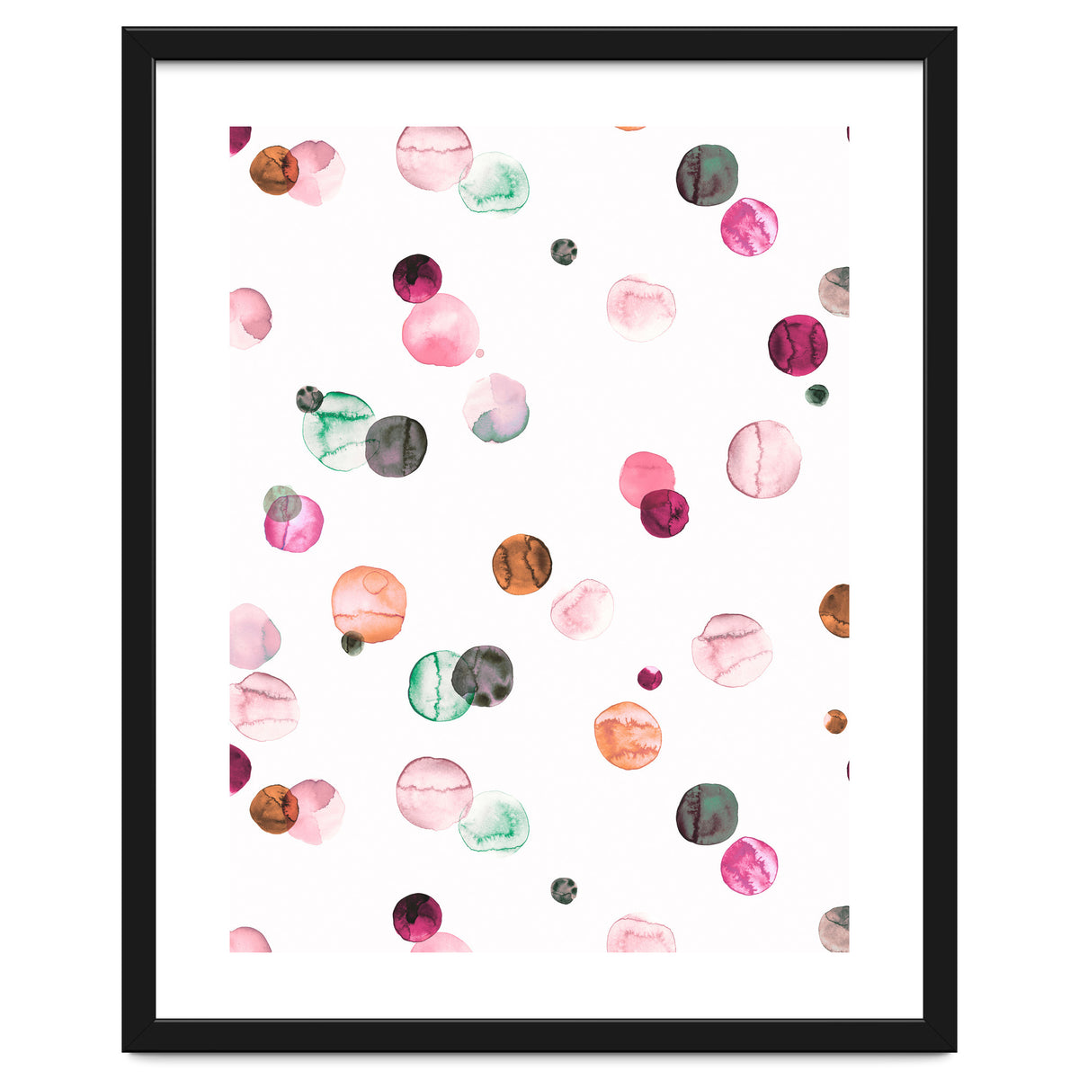 Polka Dots Watercolor Minimal Pink