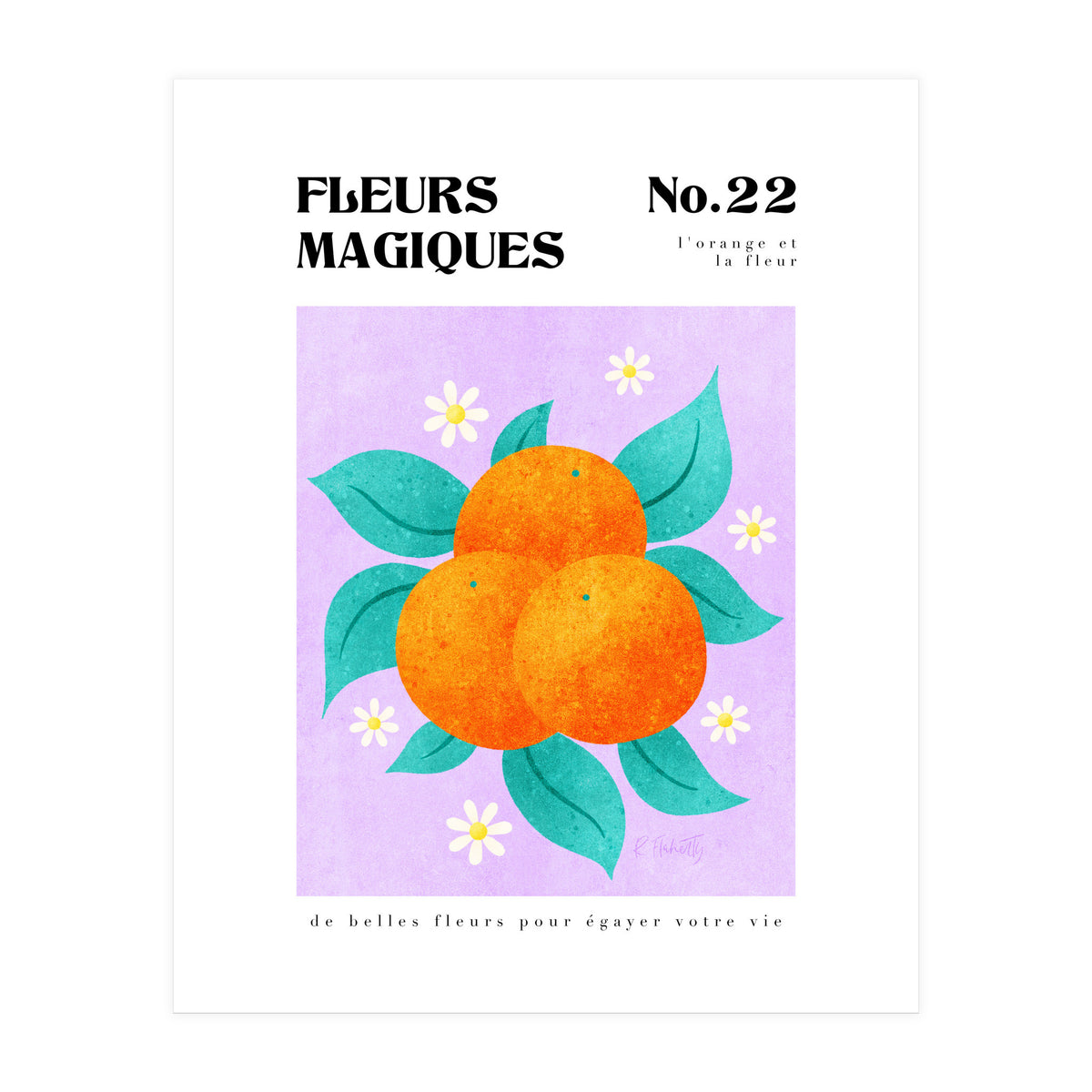 Magical Flowers No.22 Orange Bossom (Print Only)