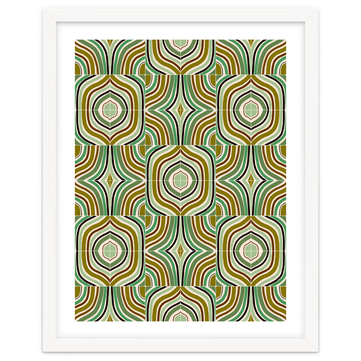 Jade Retro Rainbow Tiles