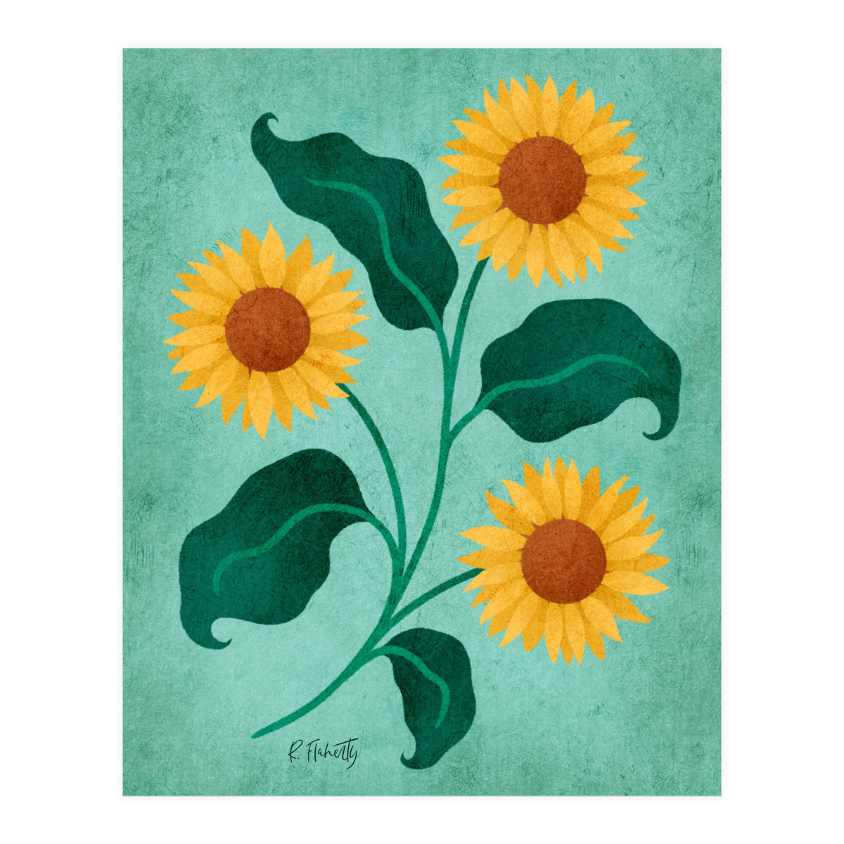 Golden Sunflower (Print Only)