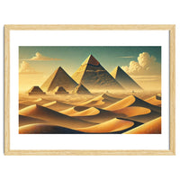 Vintage Egypt, Pyramids Of Giza Poster