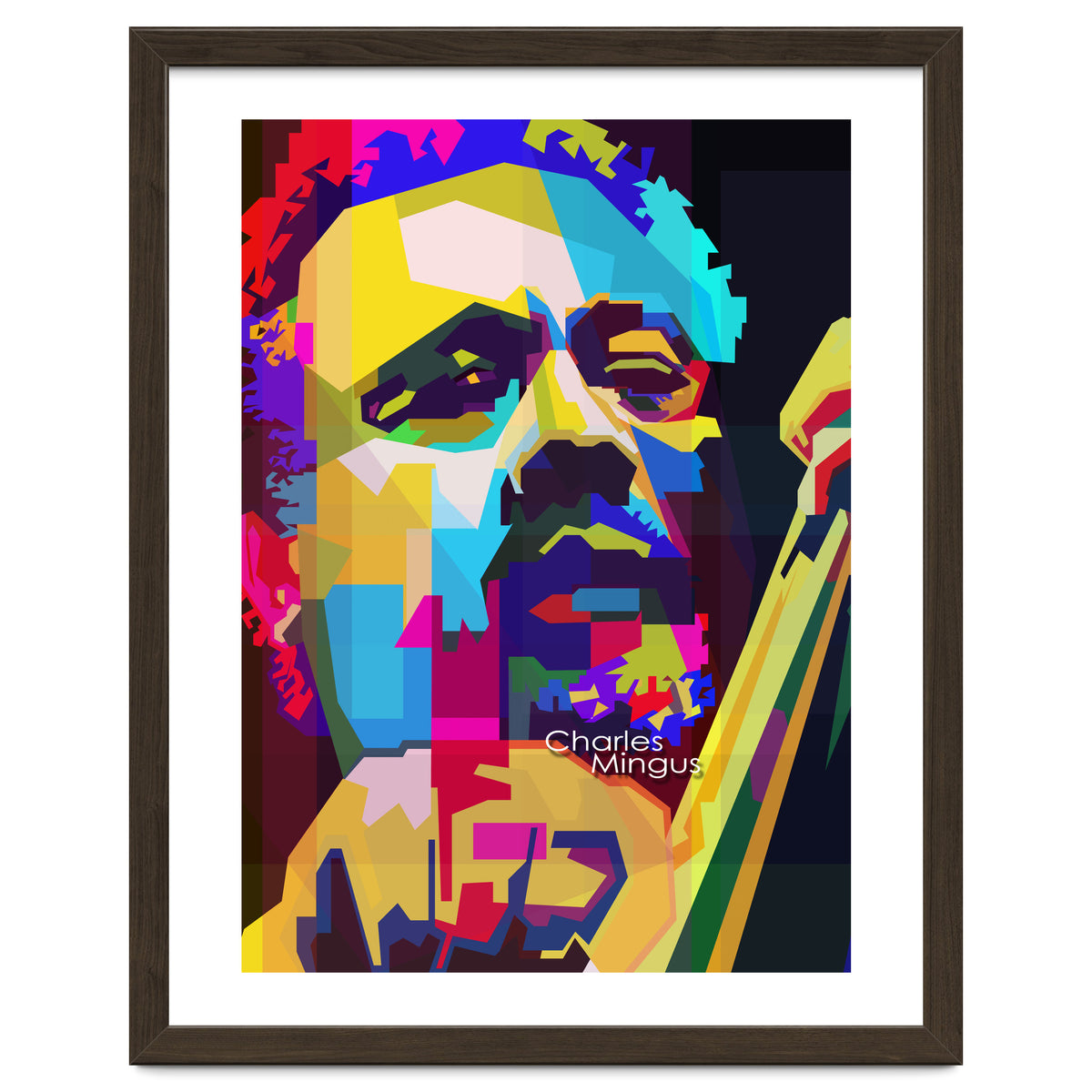 Charles Mingus Classic Jazz Pop Art WPAP