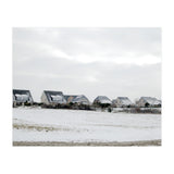 Snow covered houses on the hill (Print Only) thumbnail