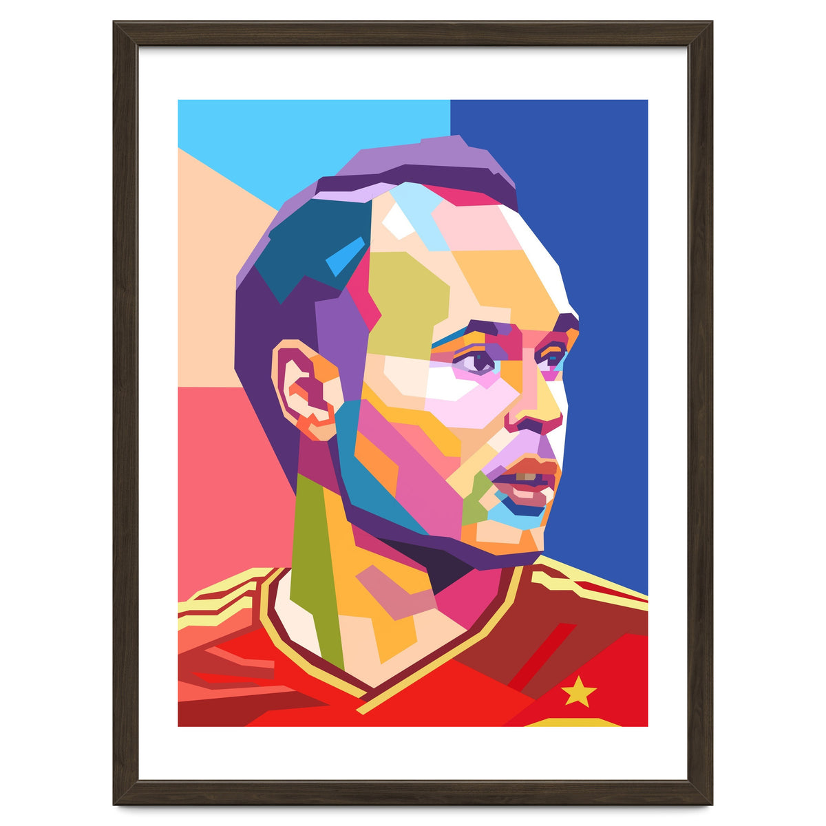 Iniesta pop art portrait