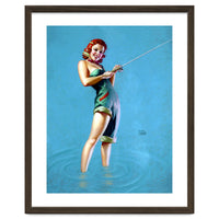 Pinup Fishing Girl