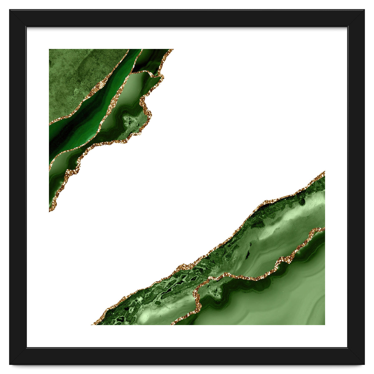 Green & Gold Agate Texture 19