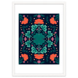 Clovers And Flowers Teal and Orange thumbnail