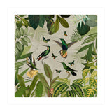 Vintage Exotic Hummingbirds Jungle (Print Only) thumbnail