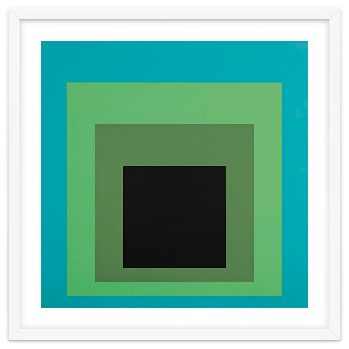 JOSEF ALBERS - HOMAGE TO THE SQUARE GREEN BLACK