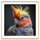 Cute Cockatoo Bird Portrait Colorful Crest thumbnail