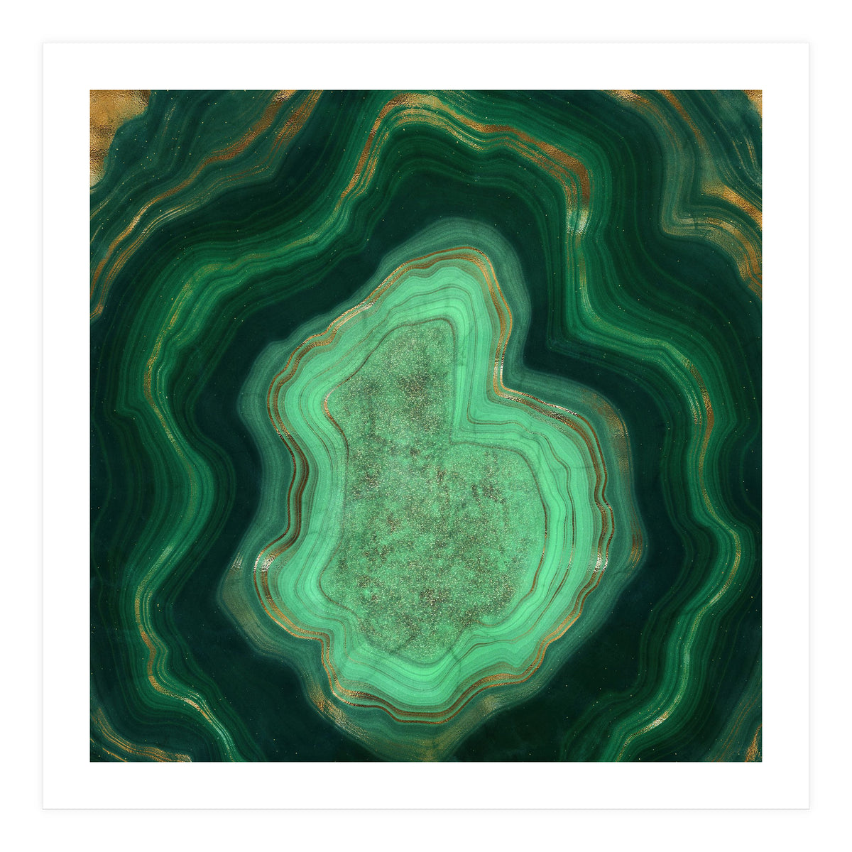Malachite Texture 06 (Print Only)
