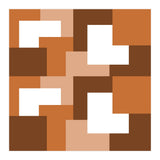 Brown Abstract Square Tiles (Print Only) thumbnail
