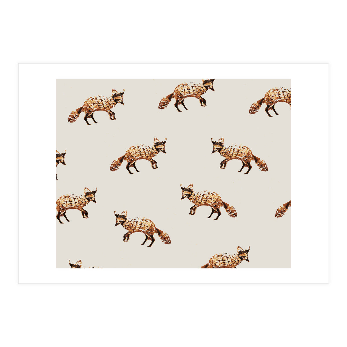 Gold Fox Pattern (Print Only)