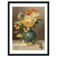 William Duffield – Marchal Niel Roses (1883) Botanical Floral Print