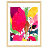 Modern Botanical, Nature Plants Tropical Jungle Garden, Eclectic Pop Of Color Glitter Gold Bohemian Graphic thumbnail