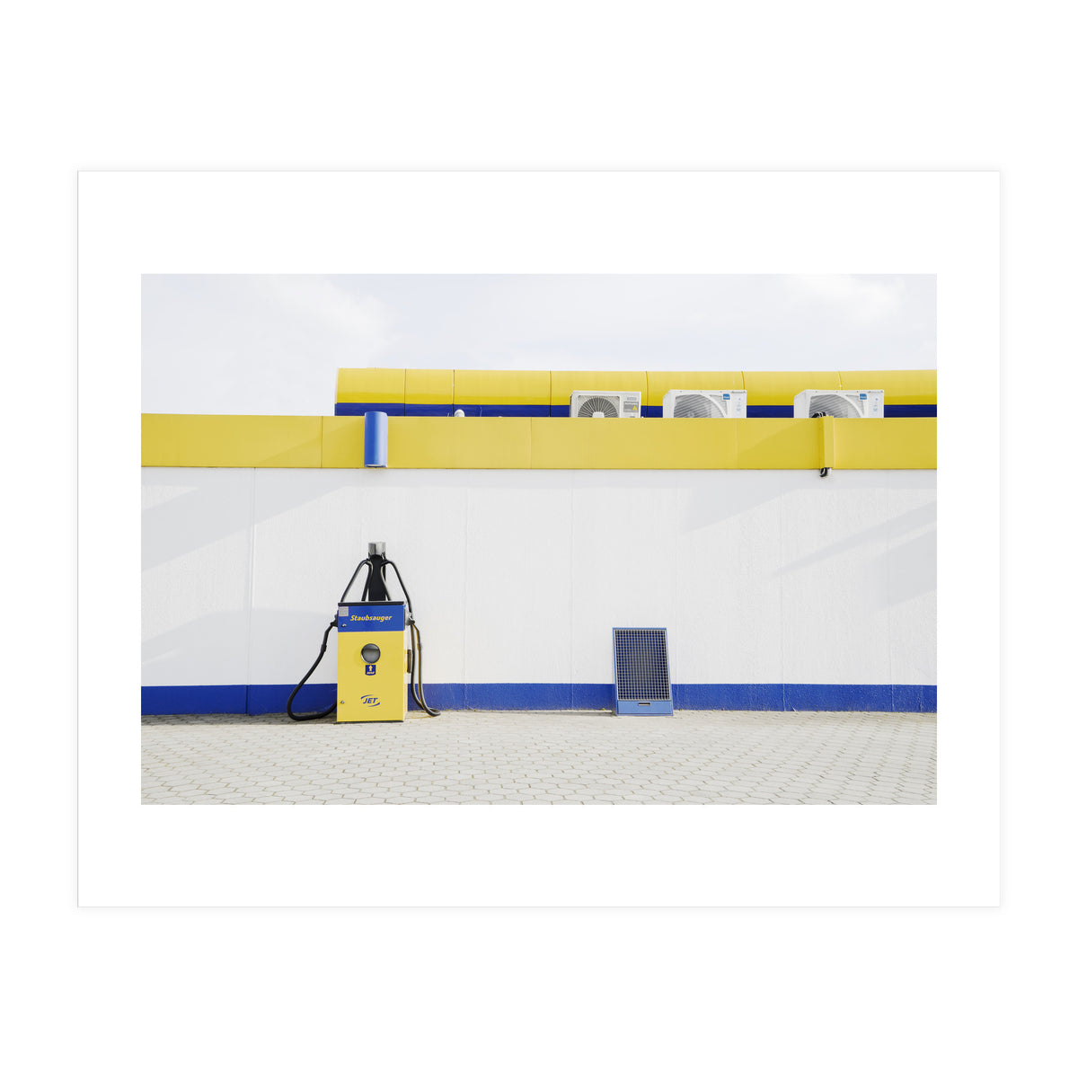 Yellow and blue gas station (Print Only)