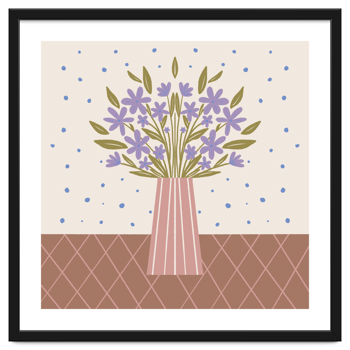 Flower Vase Mocha Mousse